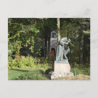 Carte Postale Saint-François et le loup de Gubbio