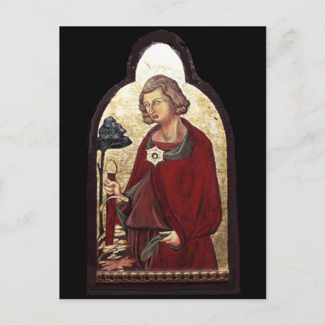 CARTE POSTALE SAINT GALGANO / LÉGENDE DE L'ÉPÉE DANS LE ROCHER (Devant)