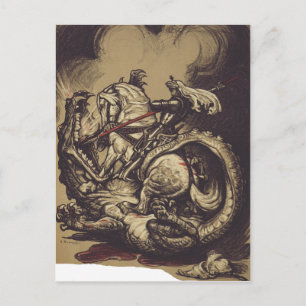 Carte Postale Saint George et le Dragon Grand Martyr