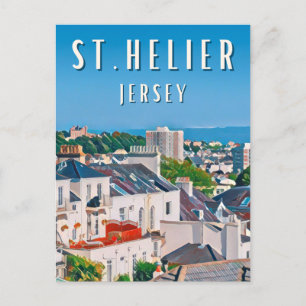Carte Postale Saint Helier, la ville côtière dynamique