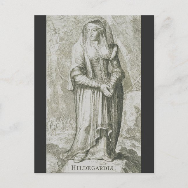 Carte Postale Saint Hildegard de Bingen (Devant)