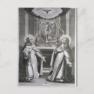 Carte Postale Saint Jean de la Croix et Sainte Thérèse d'Avila