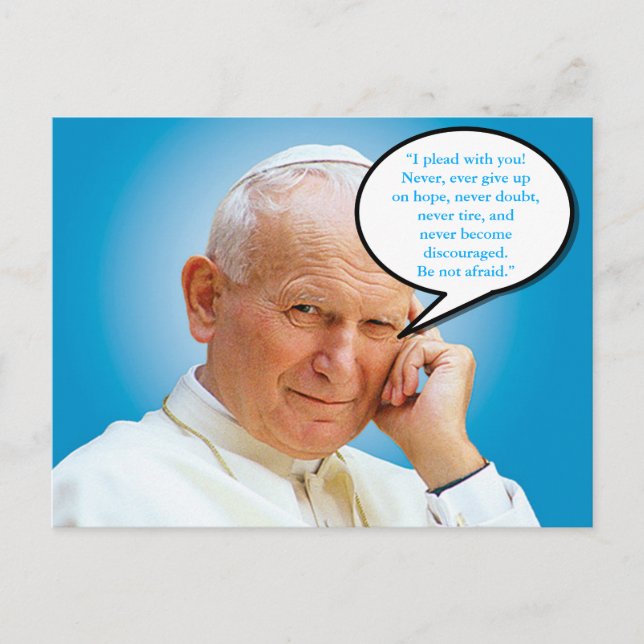 Carte postale Saint Jean Paul II Karol Wojtyla (Devant)