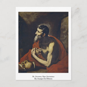 Carte Postale Saint Jérôme, San Jeronimo Par Jusepe De Ribera