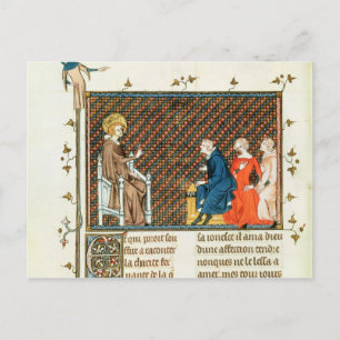 Carte Postale Saint-Louis enseignant ses enfants