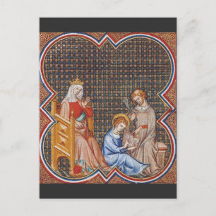 Carte Postale Saint Louis IX de France Protecteur des Rois Art