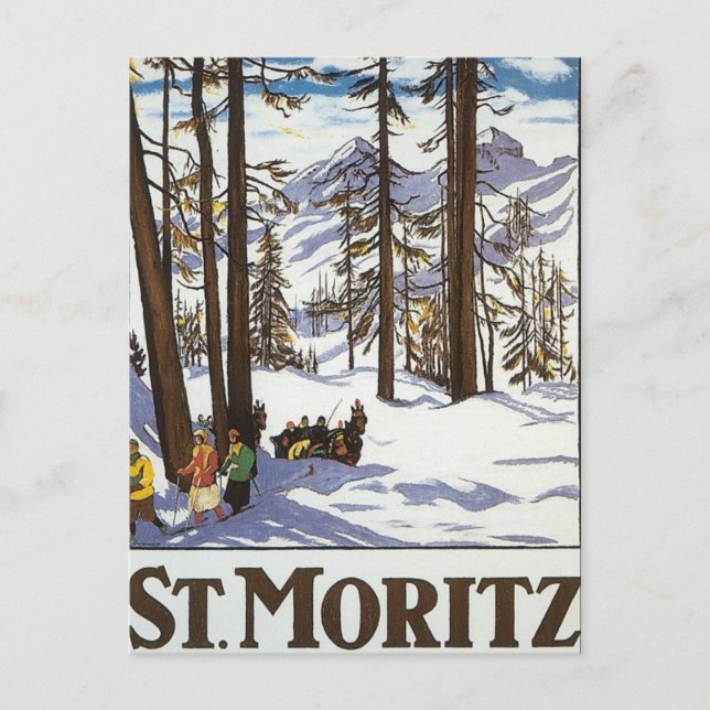 Carte Postale Saint-Moritz (Devant)