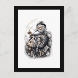 Carte Postale Saint Nicolas avec son pack de jouets