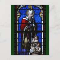 Saint Nicolas Bénédictions Verre Tiré
