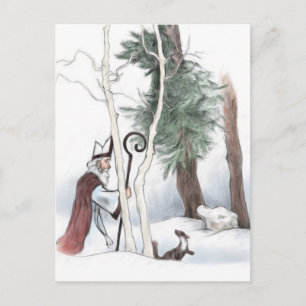 Carte Postale Saint Nicolas et la Pine Marten