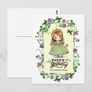 Carte Postale Saint Patrick Anniversaire Petite princesse irland