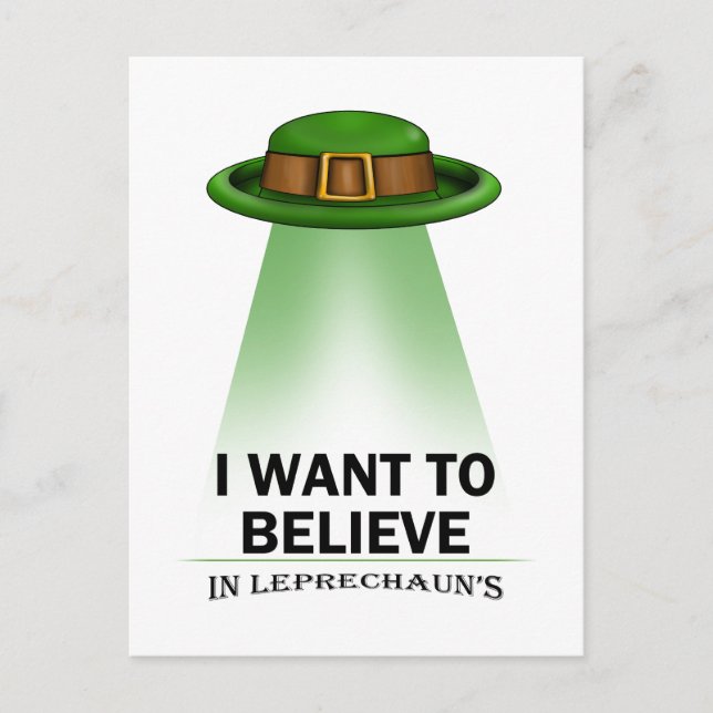 Carte Postale Saint-patrick, je veux croire (Devant)