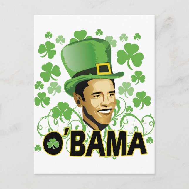 Carte Postale Saint Patrick O'Bama 2009 (Devant)