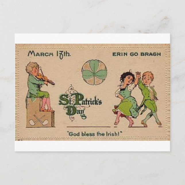Carte Postale Saint Patrick's Day (Devant)