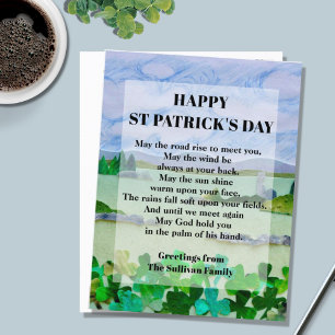 Carte Postale Saint Patrick's Day Blessing