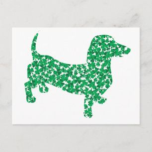 Carte Postale Saint Patrick's Day Dachshund