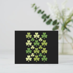 Carte Postale Saint Patrick's Day Heart Lucky Clover Shamrock