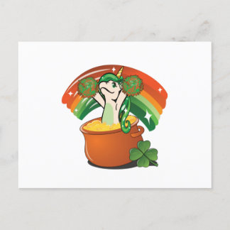 Carte Postale Saint Patrick's Day Unicorne - Saint Patrick's
