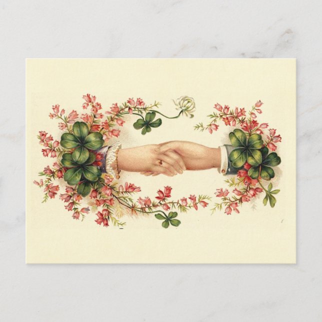Carte Postale Saint Patrick's Handshake (Devant)