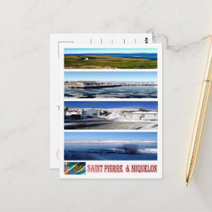 Carte Postale Saint Pierre et Miquelon - Mosaïque -