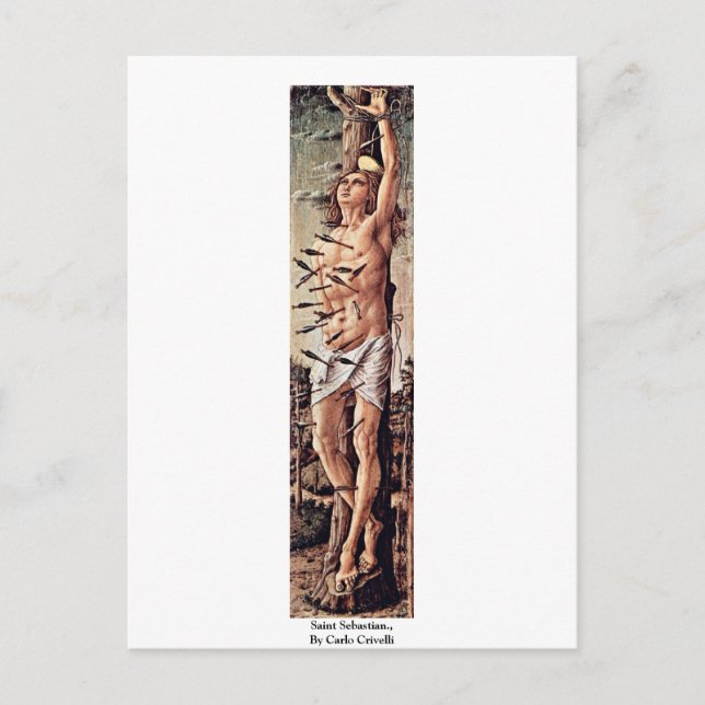Carte Postale Saint Sébastien., par Carlo Crivelli (Devant)