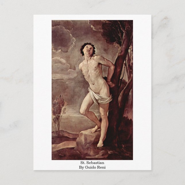 Carte Postale Saint-Sébastien Par Guido Reni (Devant)
