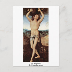 Carte Postale Saint-Sébastien Par Pietro Perugino