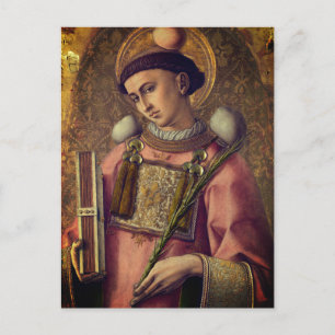 Carte Postale Saint Stephen (par Carlo Crivelli, 1476)