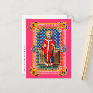 Carte Postale Saint Thomas Becket en chasuble rouge (K 34)