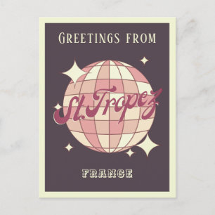 Carte Postale Saint Tropez France rétro vintage