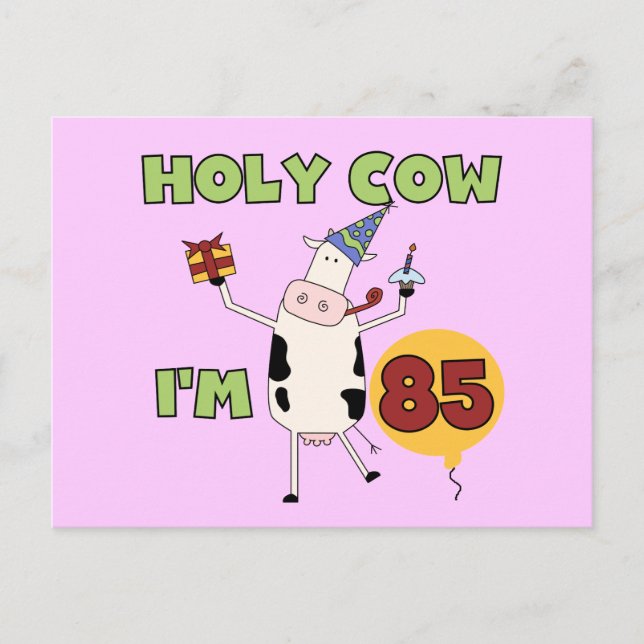 Carte Postale Saint Vache J'ai 85 Tshirts et cadeaux d'anniversa (Devant)
