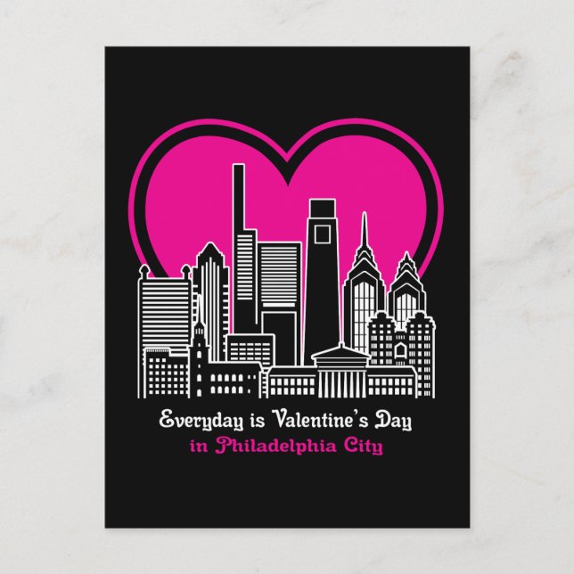 Carte Postale Saint Valentin à Philadelphie (Devant)