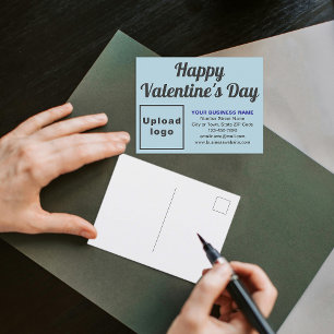 Carte postale Saint Valentin Bleu clair