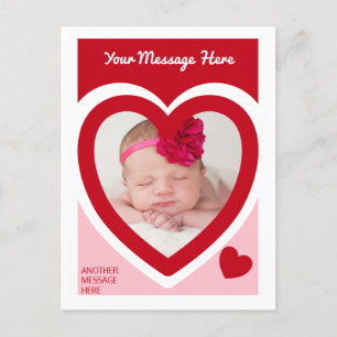 Carte Postale Saint-Valentin Candy Hearts Box Photo personnalisé