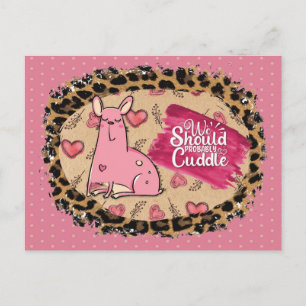 Carte Postale Saint-Valentin drôle Câlin de chien mignon