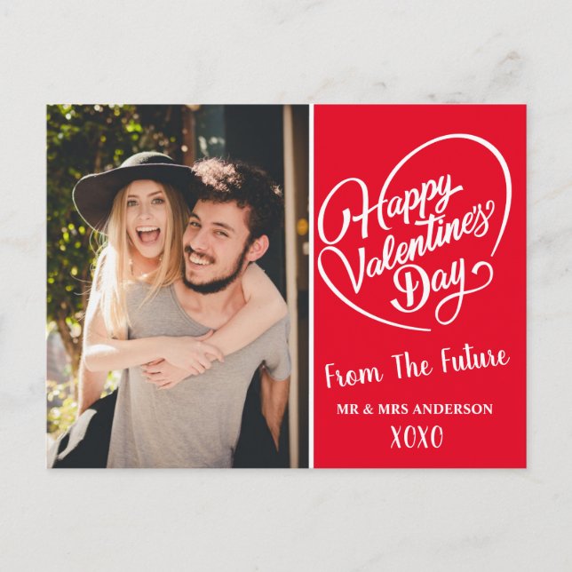Carte Postale Saint-Valentin Photo Mariage Save the Day (Devant)