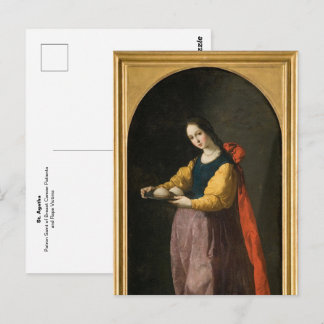 Carte Postale Sainte Agathe sainte patronne catholique romaine d