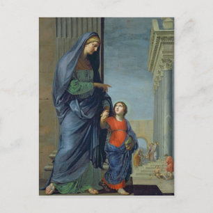 Carte Postale Sainte Anne qui mène la Vierge au Temple