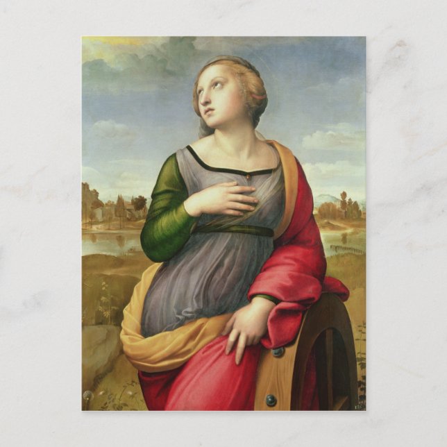 Carte Postale Sainte Catherine d'Alexandrie, 1507-8 (Devant)