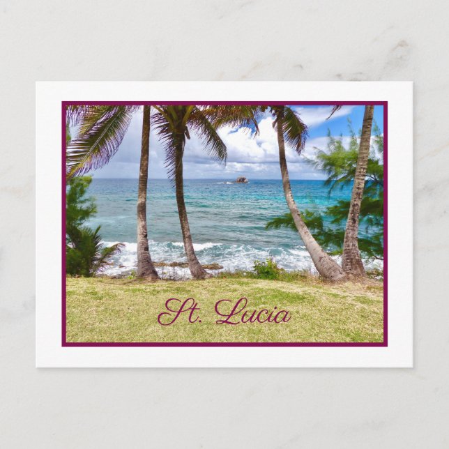 Carte Postale Sainte-Lucie sublime (Devant)