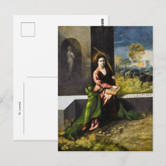 Carte Postale Sainte Lucretia patronne de l'Église catholique ro