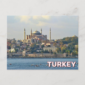 Carte Postale Sainte-Sophie Grande Mosquée Istanbul, Turquie