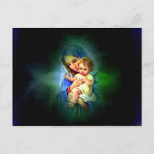 Carte Postale Sainte Vierge Marie et Enfant Jésus