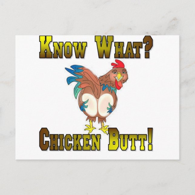 Carte Postale Sais Quoi ?  Beurre De Poulet ! (Devant)