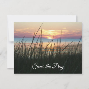 Carte Postale Saisissez la journée, Citation d'encouragement