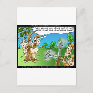 Carte Postale Saison de chasse à la vache Funny Tee - shirt Mugs