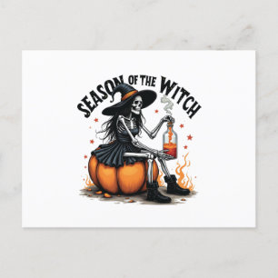 Carte Postale Saison De La Sorcière Éffrayante Hallowee Wtich