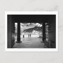 Carte Postale Saison des pluies : Temple Zojoji, Tokyo