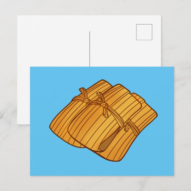 Carte Postale Saison mexicaine authentique de Tamales (Devant / Derrière)