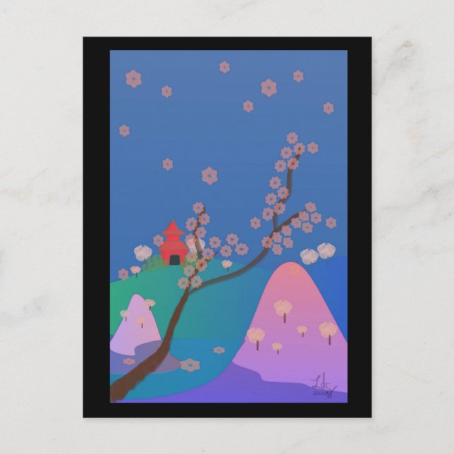 Carte postale Sakura no Hana (Devant)